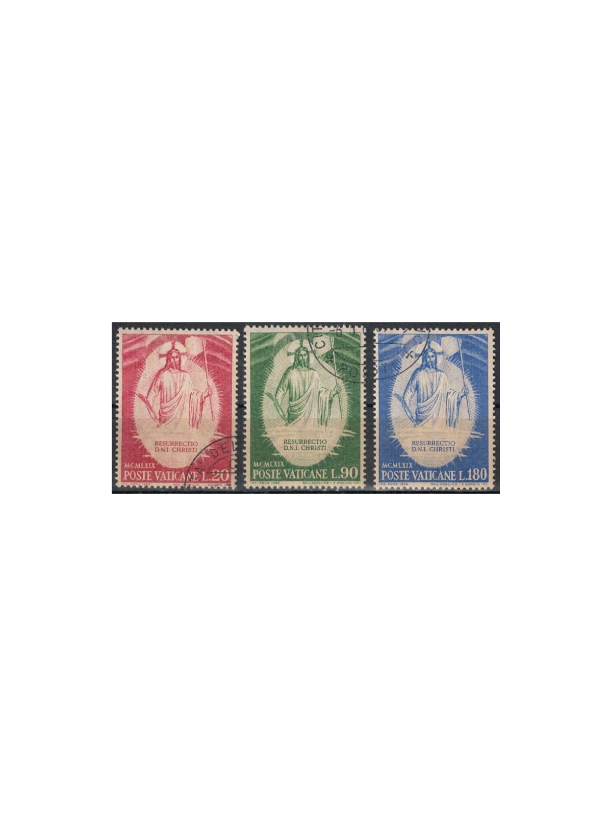VATICAN 1969 Easter 3v us
