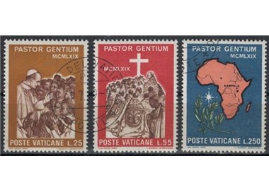 VATICAN 1969 Paul VI's trip to Africa 3v us