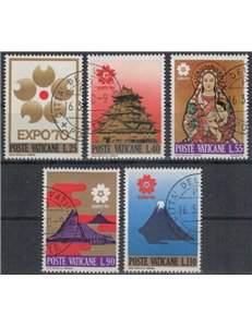 VATICANO 1970 Esposizione Universale di Osaka 5v us