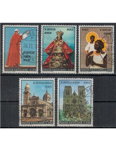 VATICAN 1970 Paul VI's trip to Asia and Oceania 5v us
