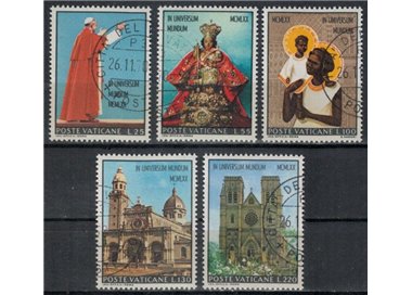 VATICANO 1970 Viaggio di Paolo VI in Asia e Oceania 5v us