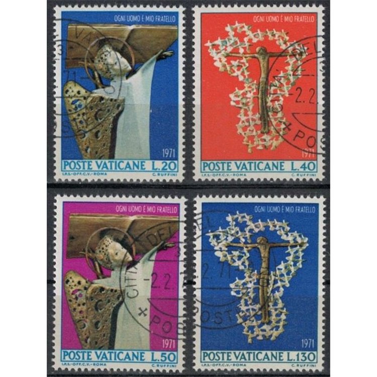 VATICAN 1971 Racial Discrimination 4v us