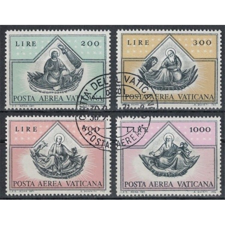 VATICANO 1971 I quattro evangelisti (posta aerea) 4v us