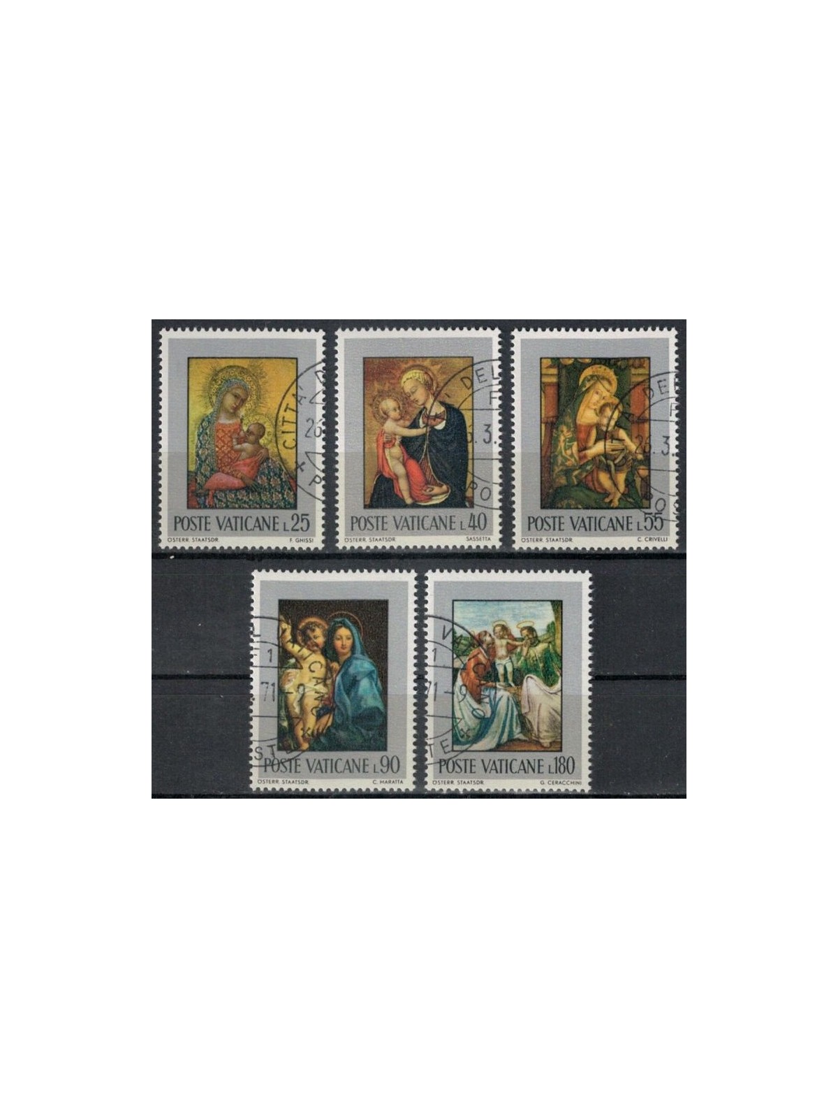 VATICAN 1971 The Holy Family 5v us