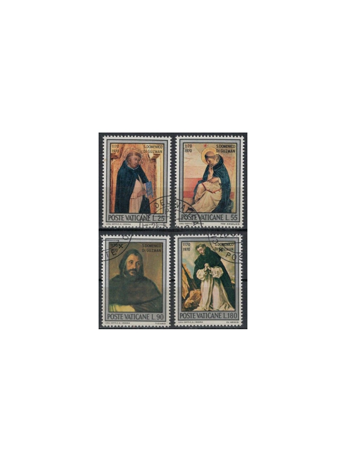 VATICANO 1971 San Domenico di Guzman 4v us