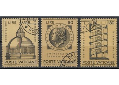 VATICAN 1972 Bramante Celebrations 3v us