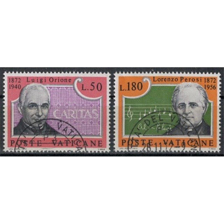 VATICAN 1972 Don Luigi Orione and Lorenzo Perosi 2v us