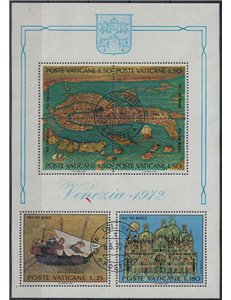 VATICANO 1972 Salviamo Venezia BF us