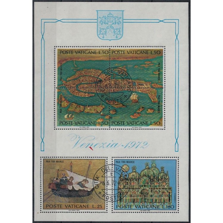 VATICAN 1972 Save Venice s/s us