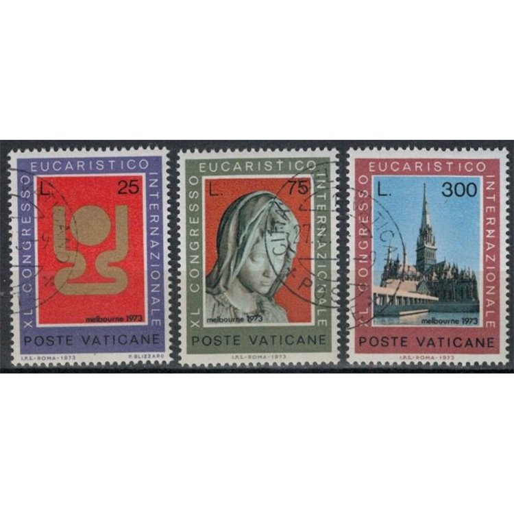 VATICAN 1973 Eucharistic Congress 3v us