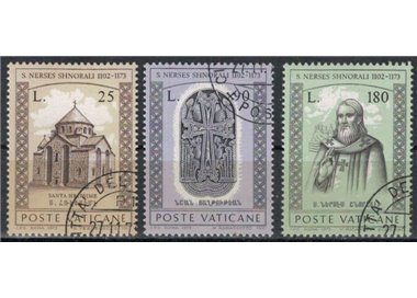 VATICAN 1973 Saint Narses Shnorali 3v us
