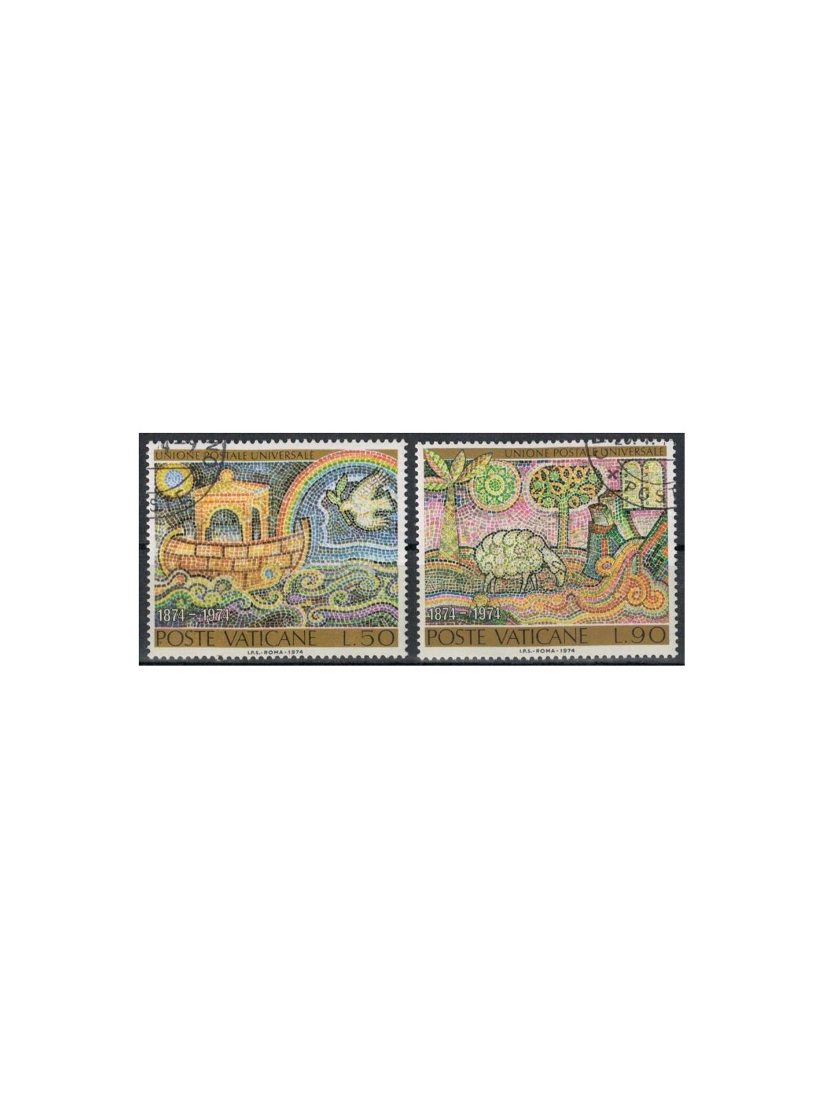 VATICANO 1974 Centenario dell'UPU 2v us