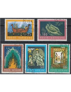 VATICANO 1974 Concorso artistico sulla Bibbia 5v us