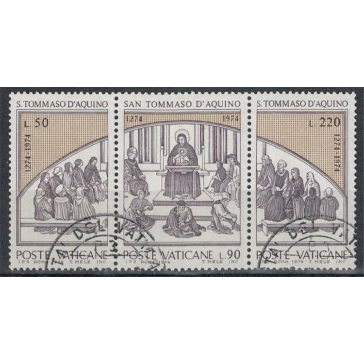 VATICAN 1974 Saint Thomas Aquinas 3v us