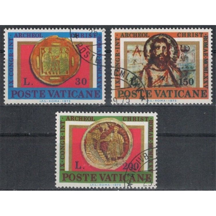 VATICAN 1975 Christian Archaeology 3v us