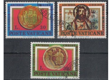 VATICAN 1975 Christian Archaeology 3v us