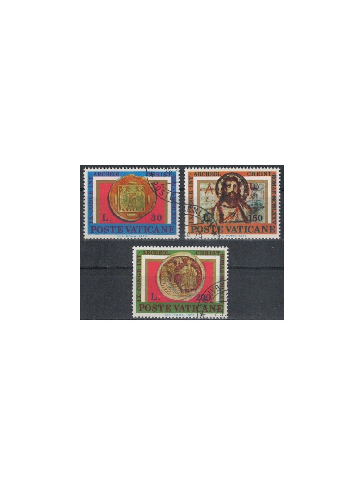 VATICAN 1975 Christian Archaeology 3v us