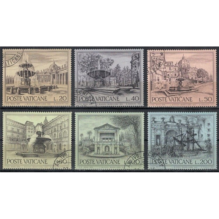 VATICAN 1975 Architectural Heritage 6v us