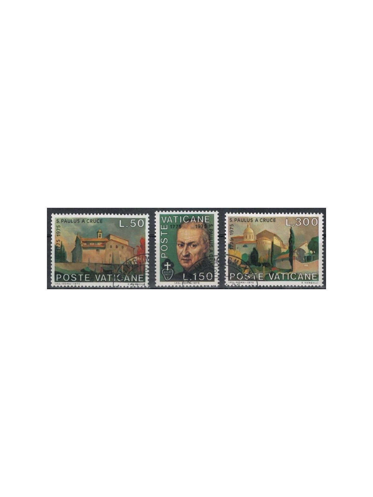 VATICAN 1975 Saint Paul of the Cross 3v us