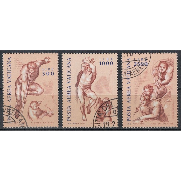 VATICAN 1976 Angels (airmail) 3v us