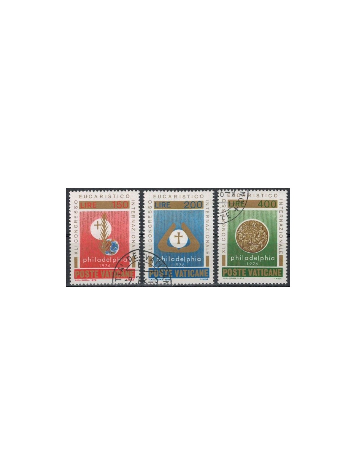 VATICAN 1976 Eucharistic Congress 3v us