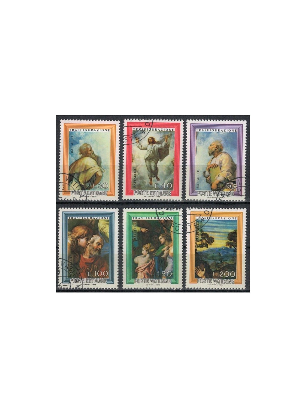 VATICAN 1976 The Transfiguration 6v us