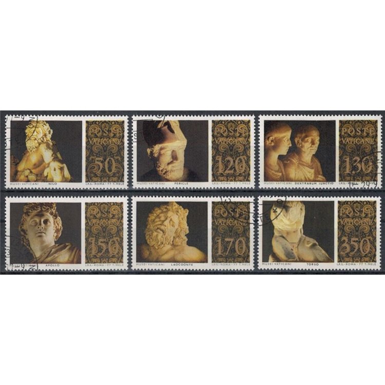 VATICAN 1977 Masterpieces of Classical Sculpture 6v us