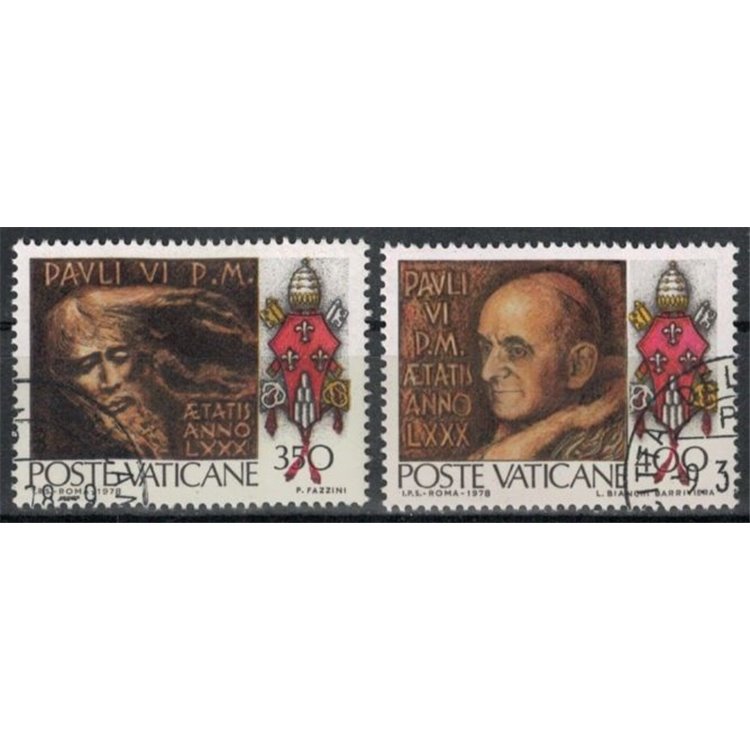 VATICANO 1978 Genetliaco di Paolo VI 2v us