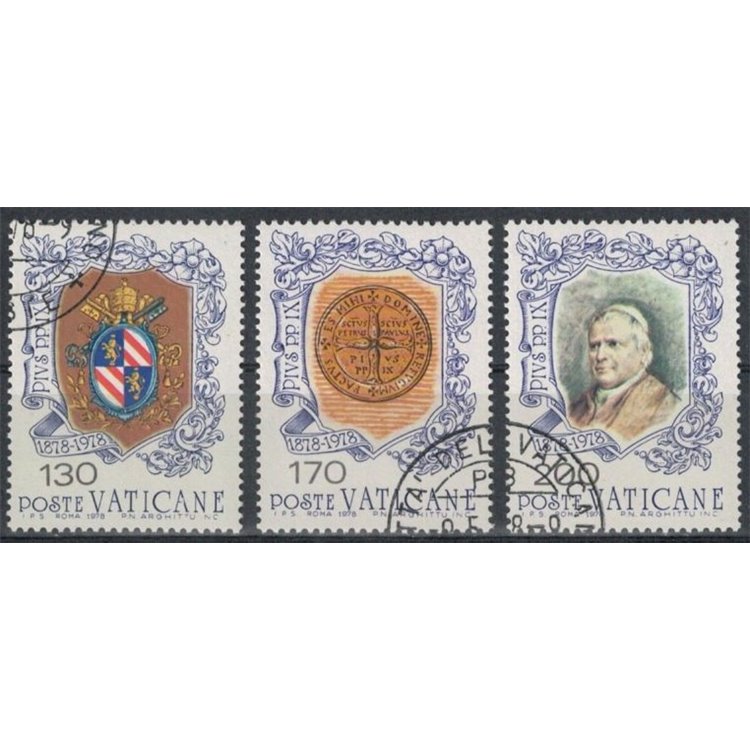 VATICAN 1978 Pius IX 3v us