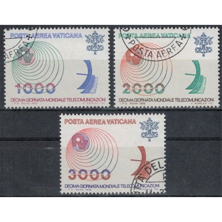 VATICAN 1978 Telecommunications 3v us