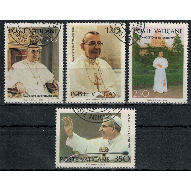 VATICANO 1978 Giovanni Paolo I 4v us