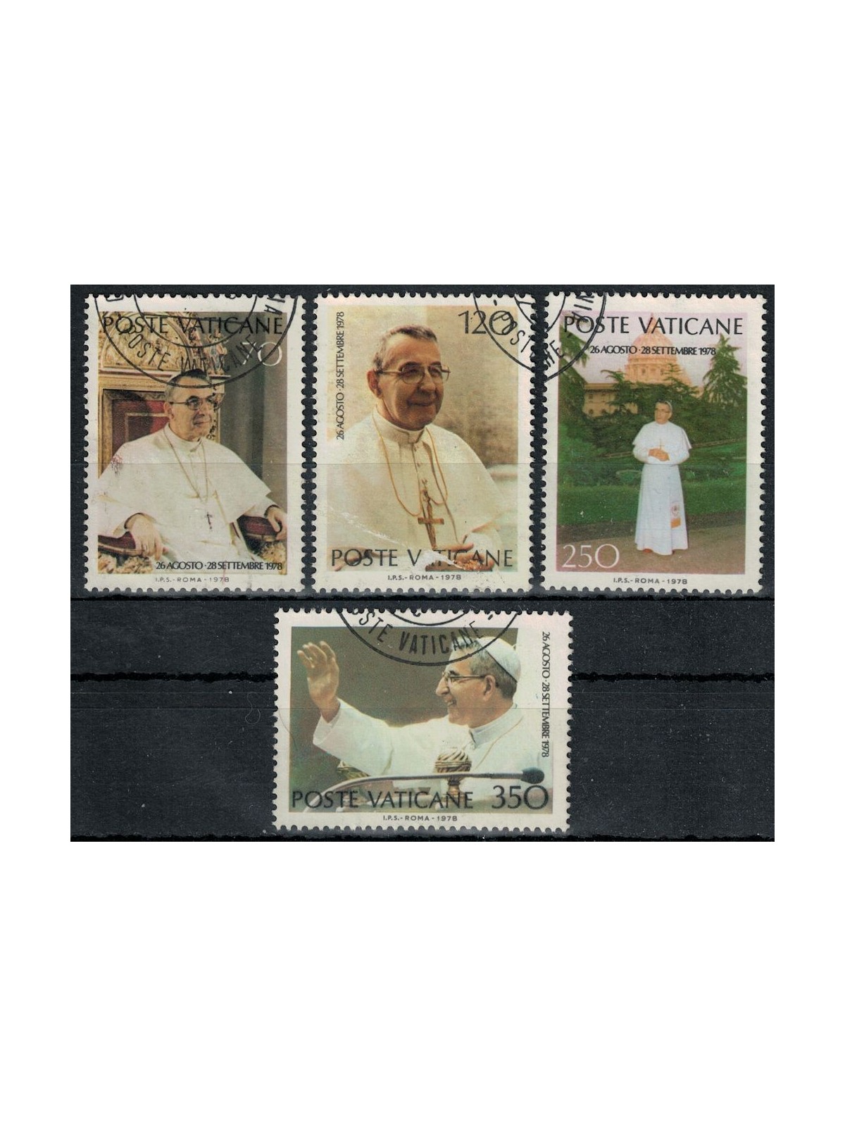 VATICANO 1978 Giovanni Paolo I 4v us