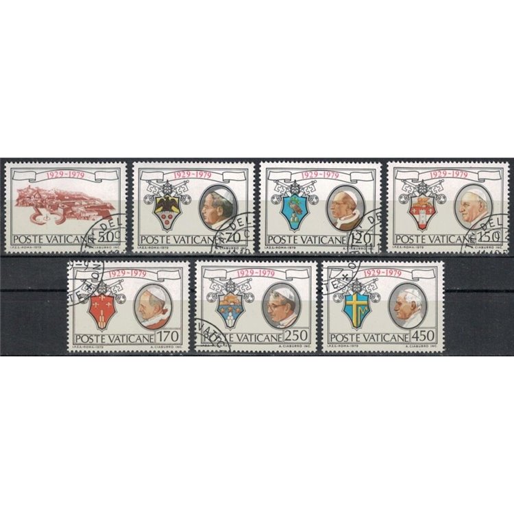 VATICAN 1979 Anniversary State 7v us