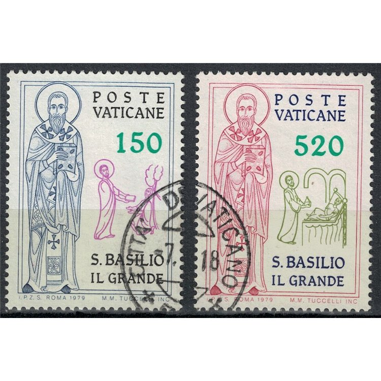VATICAN 1979 Saint Basil the Great 2v us