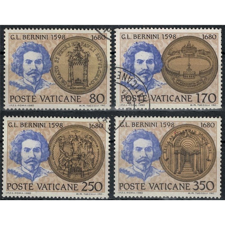 VATICAN 1980 Gian Lorenzo Bernini 4v us