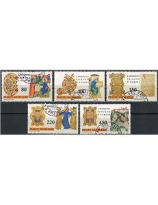 VATICANO 1980 San Benedetto da Norcia 5v us
