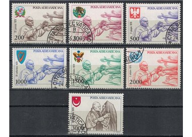 VATICAN 1980 Travels of John Paul II 7v us
