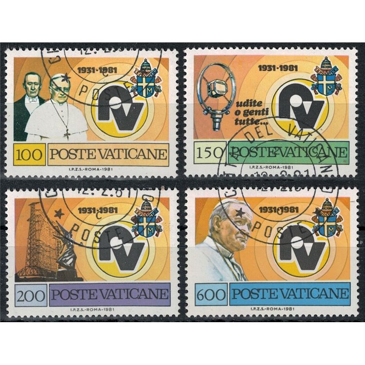 VATICANO 1981 Radio Vaticana 4v us