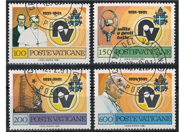 VATICANO 1981 Radio Vaticana 4v us