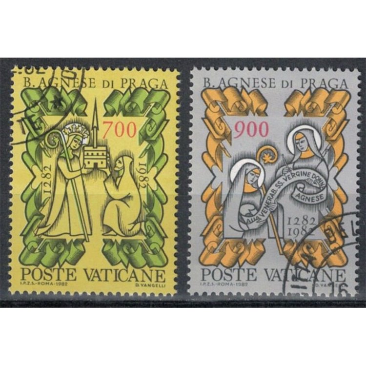 VATICANO 1982 Beata Agnese di Praga 2v us
