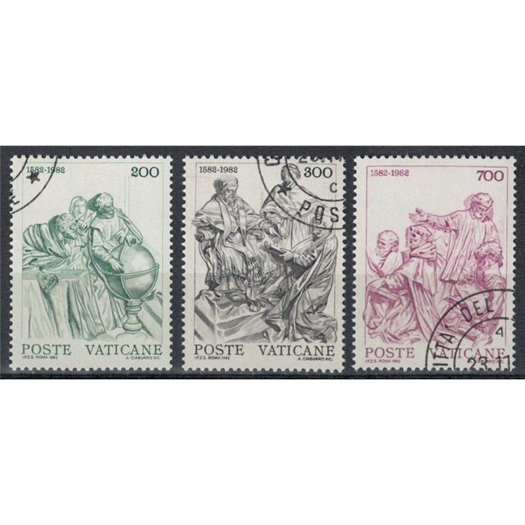 VATICAN 1982 Gregorian Calendar 3v us
