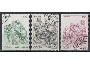 VATICAN 1982 Gregorian Calendar 3v us