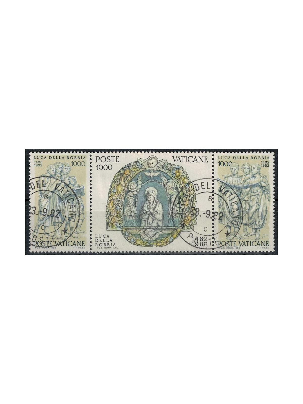 VATICANO 1982 Luca della Robbia 3v us