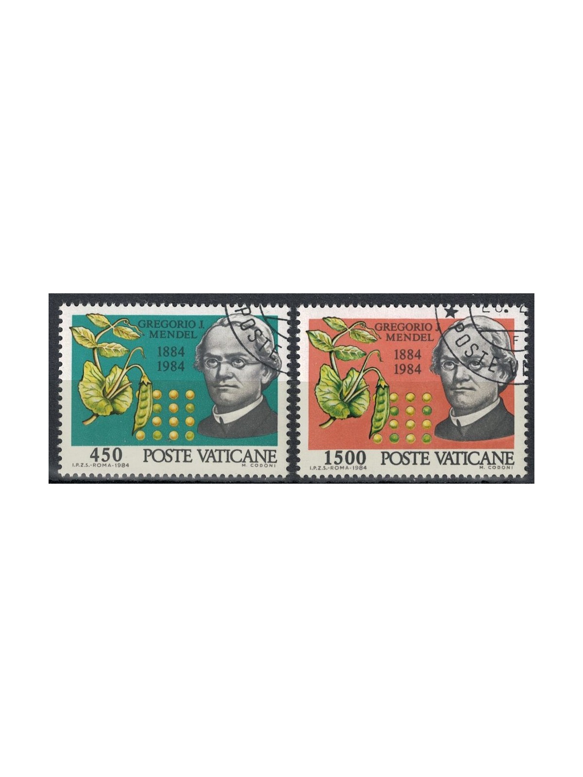 VATICANO 1984 Gregorio J. Mendel 2v us