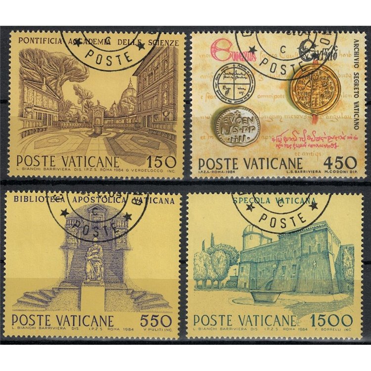 VATICAN 1984 Cultural and Scientific Institutions 4v us