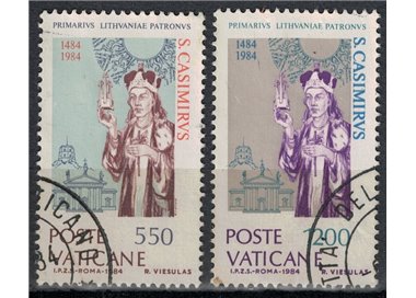VATICAN 1984 Saint Casimir of Lithuania 2v us