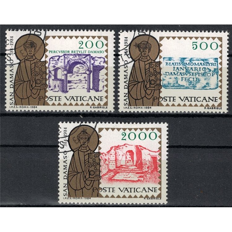 VATICAN 1984 San Damaso Pope 3v us