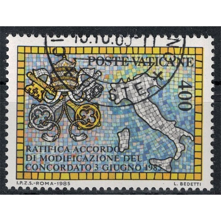 VATICAN 1985 Concordat with the Italian State us