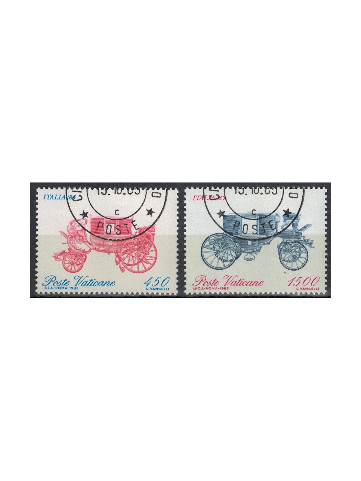 VATICANO 1985 Esposizione filatelica 2v us