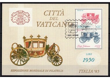VATICAN 1985 Philatelic Exhibition s/s us